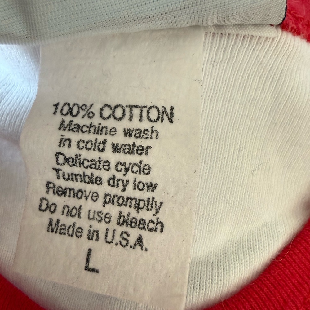 Women's Red and White Short Sleeve X Cardinals Tee w Rhinestones - Picture 4 of 4